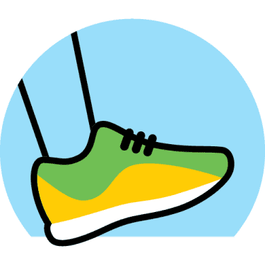 Running shoes for heel strike