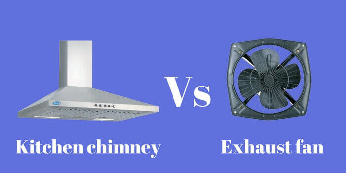 Chimney versus exhaust fan