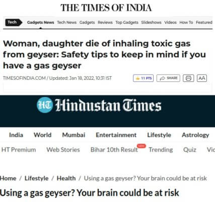 gas geyser is dangerous news