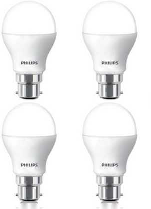 Philips Base B22 9-Watt LED Bulb (Pack of 4, Cool Day Light) 