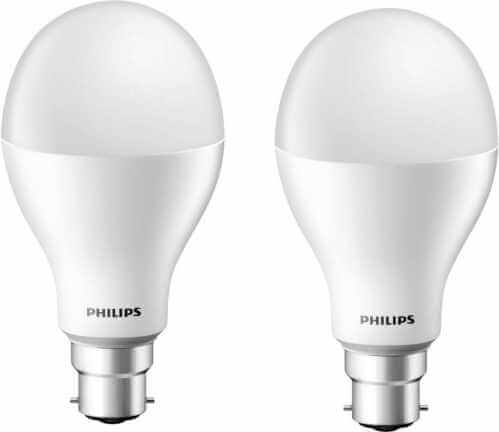 Philips Base B22 17-Watt LED bulb (Cool Day Light,Pack of 2)
