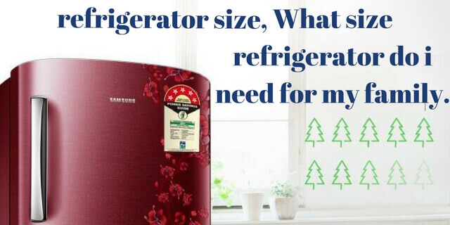 refrigerator sizes and capacity