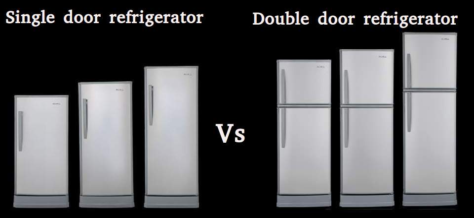 single door refrigerator vs double door refrigerator
